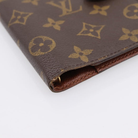 LOUIS VUITTON Monogram Agenda PM Day Planner Cover R20005 LV Auth 180954