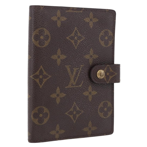 LOUIS VUITTON Monogram Agenda PM Day Planner Cover R20005 LV Auth 180955A