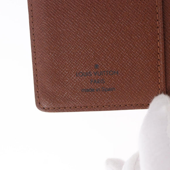 LOUIS VUITTON Monogram Agenda PM Day Planner Cover R20005 LV Auth 180955A