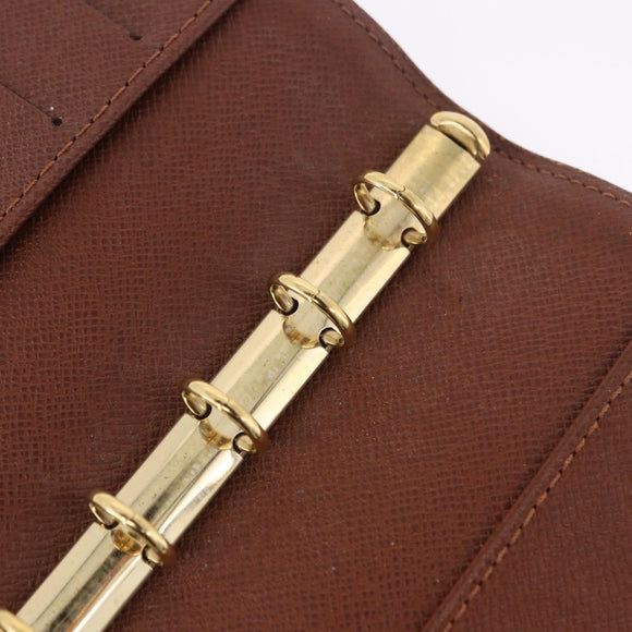 LOUIS VUITTON Monogram Agenda PM Day Planner Cover R20005 LV Auth 180955A
