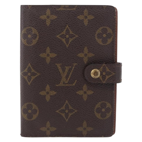LOUIS VUITTON Monogram Agenda PM Day Planner Cover R20005 LV Auth 180955A