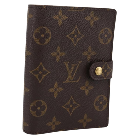 LOUIS VUITTON Monogram Agenda PM Day Planner Cover R20005 LV Auth 180956A