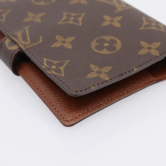 LOUIS VUITTON Monogram Agenda PM Day Planner Cover R20005 LV Auth 180956A