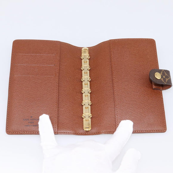 LOUIS VUITTON Monogram Agenda PM Day Planner Cover R20005 LV Auth 180956A