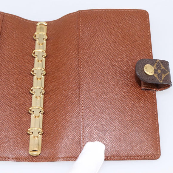 LOUIS VUITTON Monogram Agenda PM Day Planner Cover R20005 LV Auth 180956A