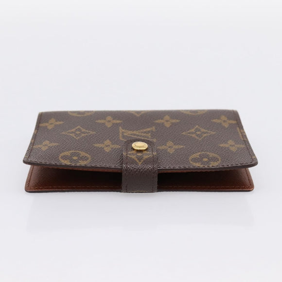 LOUIS VUITTON Monogram Agenda PM Day Planner Cover R20005 LV Auth 180956A