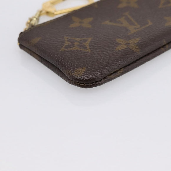 LOUIS VUITTON Monogram Pochette Cles Coin Purse M60033 LV Auth 180957