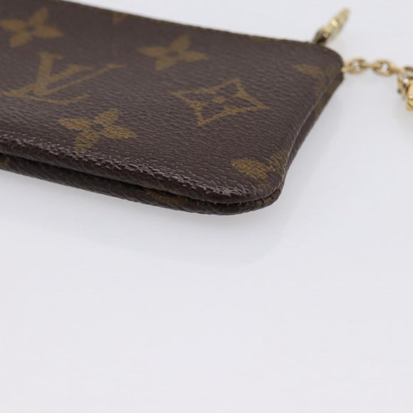 LOUIS VUITTON Monogram Pochette Cles Coin Purse M60033 LV Auth 180957