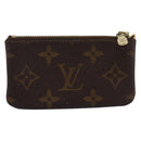 LOUIS VUITTON Monogram Pochette Cles Coin Purse M60033 LV Auth 180957-3