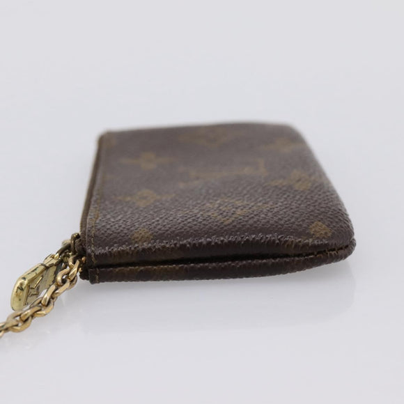 LOUIS VUITTON Monogram Pochette Cles Coin Purse M60033 LV Auth 180957