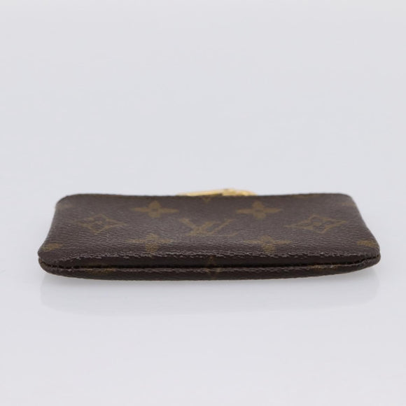 LOUIS VUITTON Monogram Pochette Cles Coin Purse M60033 LV Auth 180957