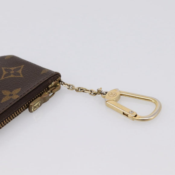 LOUIS VUITTON Monogram Pochette Cles Coin Purse M60033 LV Auth 180958