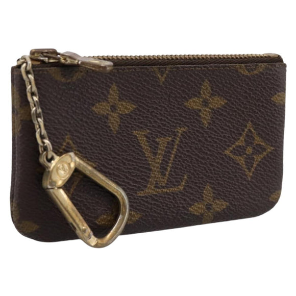 LOUIS VUITTON Monogram Pochette Cles Coin Purse M60033 LV Auth 180959