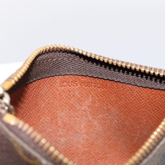 LOUIS VUITTON Monogram Pochette Cles Coin Purse M60033 LV Auth 180959