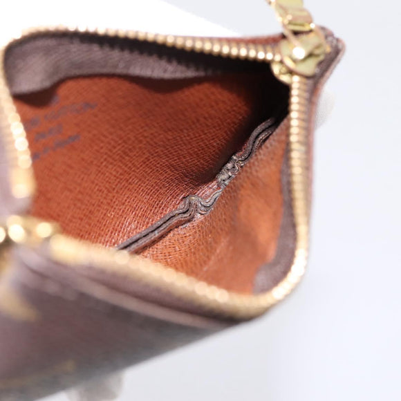 LOUIS VUITTON Monogram Pochette Cles Coin Purse M60033 LV Auth 180960