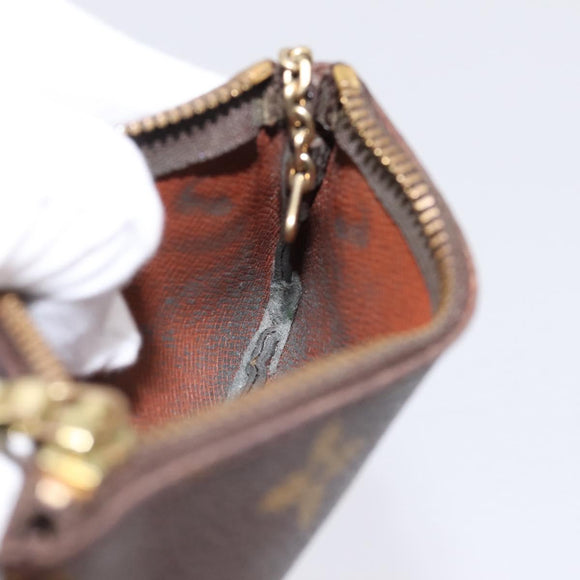 LOUIS VUITTON Monogram Pochette Cles Coin Purse M60033 LV Auth 180961