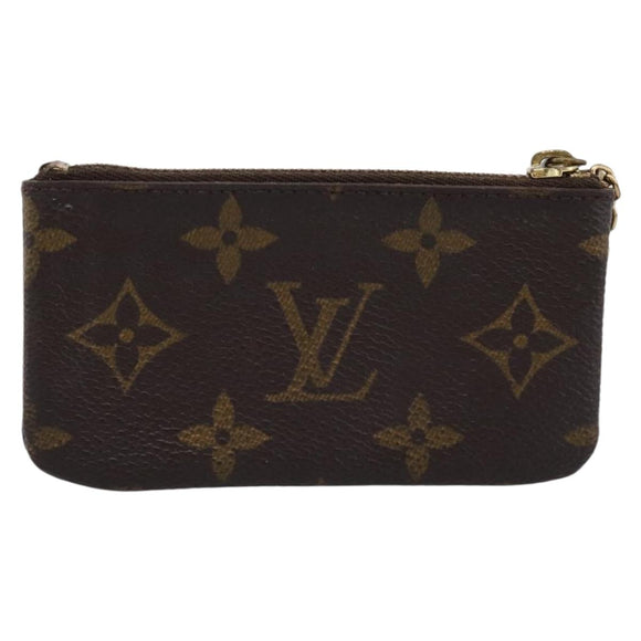 LOUIS VUITTON Monogram Pochette Cles Coin Purse M60033 LV Auth 180961