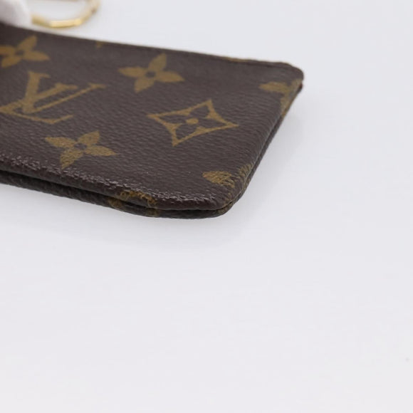 LOUIS VUITTON Monogram Pochette Cles Coin Purse M60033 LV Auth 180961