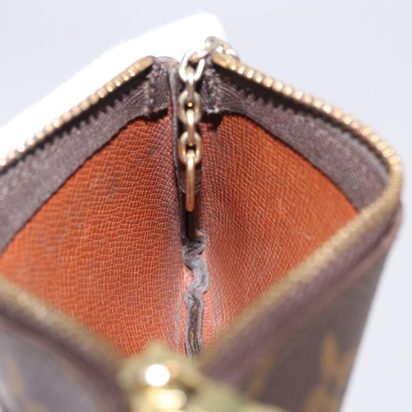 LOUIS VUITTON Monogram Pochette Cles Coin Purse M60033 LV Auth 180962A