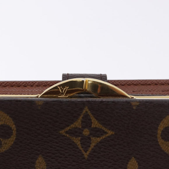 LOUIS VUITTON Monogram Porte Monnaie Billets Viennois Wallet M61663 Auth 180963A