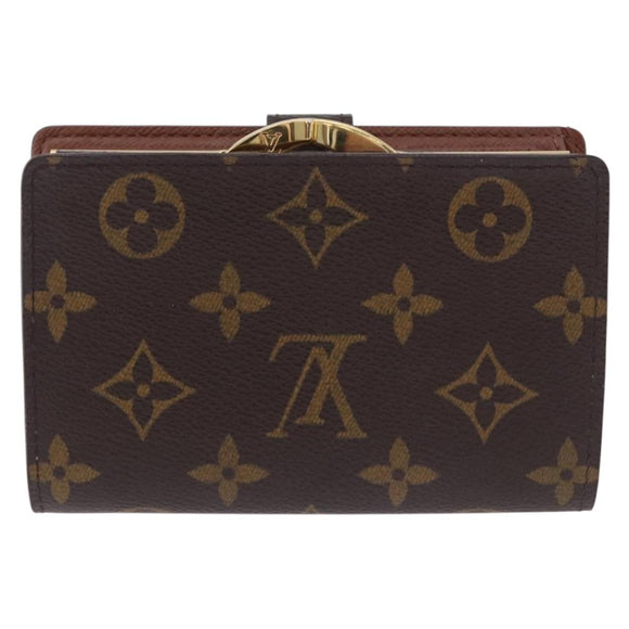 LOUIS VUITTON Monogram Porte Monnaie Billets Viennois Wallet M61663 Auth 180963A