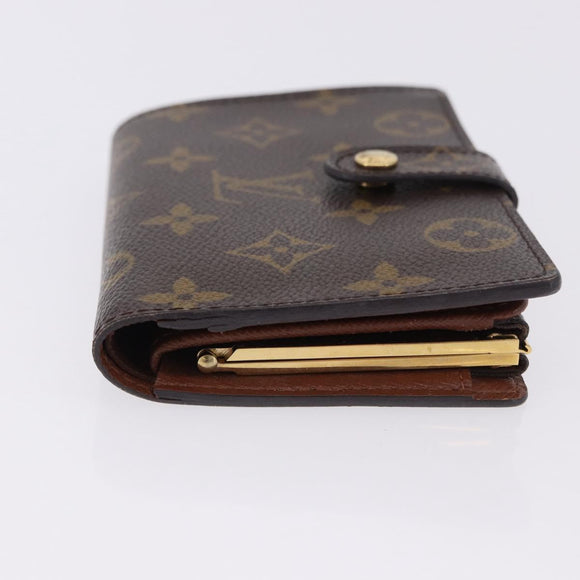 LOUIS VUITTON Monogram Porte Monnaie Billets Viennois Wallet M61663 Auth 180963A