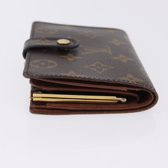 LOUIS VUITTON Monogram Porte Monnaie Billets Viennois Wallet M61663 Auth 180963A