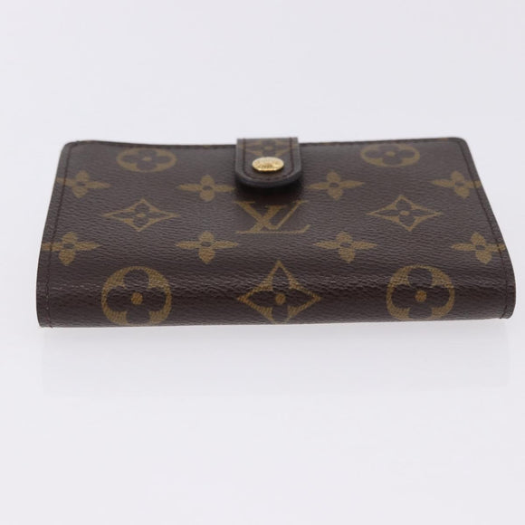 LOUIS VUITTON Monogram Porte Monnaie Billets Viennois Wallet M61663 Auth 180963A