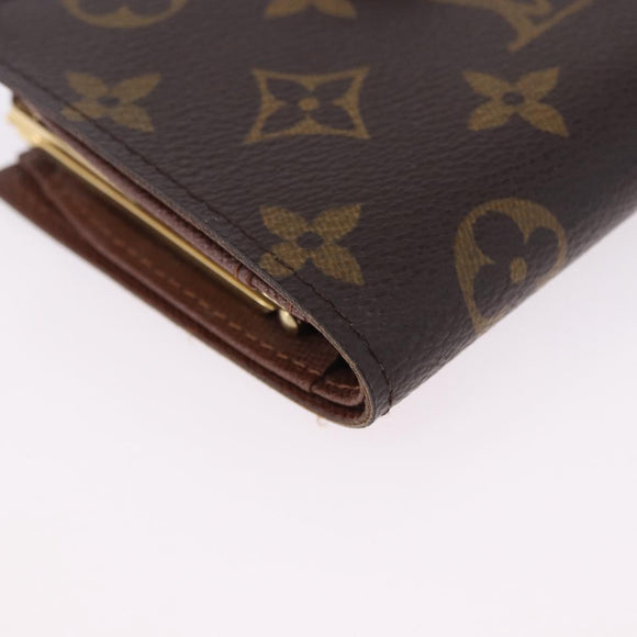 LOUIS VUITTON Monogram Porte Monnaie Billets Viennois Wallet M61663 Auth 180963A