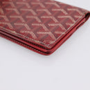 GOYARD Long Wallet Coated Canvas Red Silver Auth 180965-10