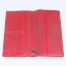 GOYARD Long Wallet Coated Canvas Red Silver Auth 180965-13