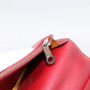 GOYARD Long Wallet Coated Canvas Red Silver Auth 180965-17