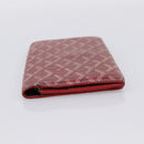 GOYARD Long Wallet Coated Canvas Red Silver Auth 180965-4