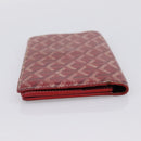 GOYARD Long Wallet Coated Canvas Red Silver Auth 180965-5