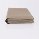 CELINE Long Wallet Leather Beige Silver Auth 180966A-3