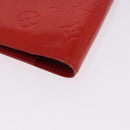 LOUIS VUITTON Monogram Vernis Agenda PM Planner Cover Rouge R21003 Auth 180968A-11
