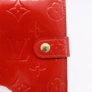 LOUIS VUITTON Monogram Vernis Agenda PM Planner Cover Rouge R21003 Auth 180968A-12