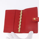 LOUIS VUITTON Monogram Vernis Agenda PM Planner Cover Rouge R21003 Auth 180968A-13