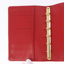LOUIS VUITTON Monogram Vernis Agenda PM Planner Cover Rouge R21003 Auth 180968A-15