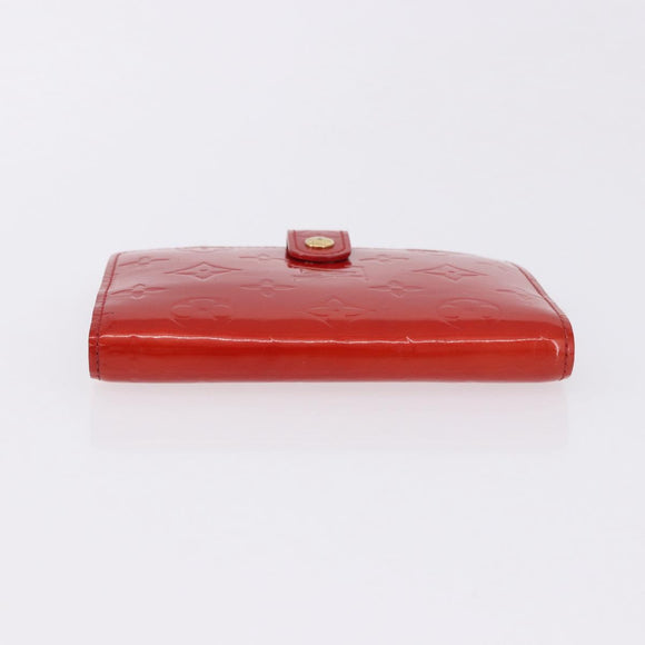 LOUIS VUITTON Monogram Vernis Agenda PM Planner Cover Rouge R21003 Auth 180968A