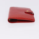LOUIS VUITTON Monogram Vernis Agenda PM Planner Cover Rouge R21003 Auth 180968A-7