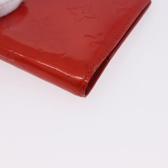 LOUIS VUITTON Monogram Vernis Agenda PM Planner Cover Rouge R21003 Auth 180968A