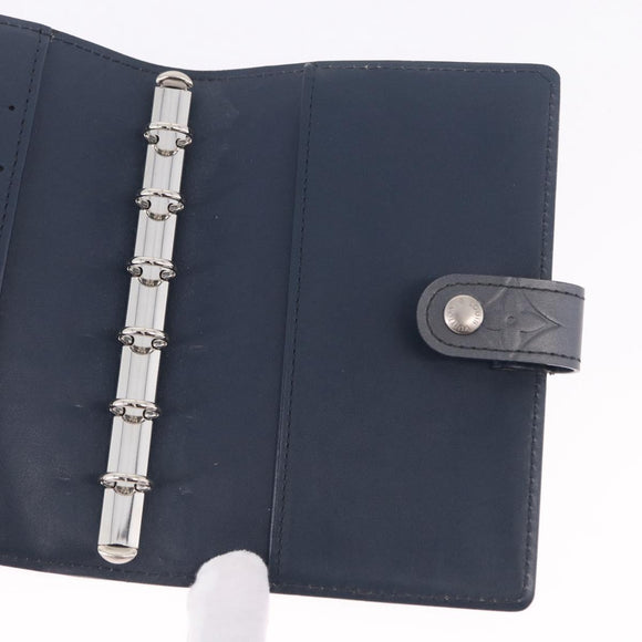 LOUIS VUITTON Monogram mat Agenda PM Day Planner Cover Blue R20935 Auth 180969A