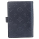 LOUIS VUITTON Monogram mat Agenda PM Day Planner Cover Blue R20935 Auth 180969A-2