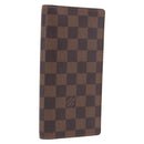 LOUIS VUITTON Damier Ebene Brazza Portefeuille Bifold Wallet N60017 Auth 180970A-1