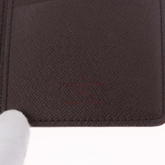 LOUIS VUITTON Damier Ebene Brazza Portefeuille Bifold Wallet N60017 Auth 180970A