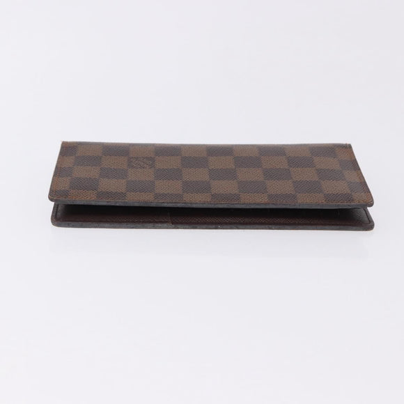 LOUIS VUITTON Damier Ebene Brazza Portefeuille Bifold Wallet N60017 Auth 180970A