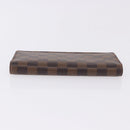 LOUIS VUITTON Damier Ebene Brazza Portefeuille Bifold Wallet N60017 Auth 180970A-4