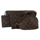 LOUIS VUITTON Monogram Pouch 5 Set LV Auth 180971-1