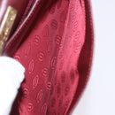 CARTIER Must Line Clutch Bag Leather Bordeaux Gold Auth 180972A-20